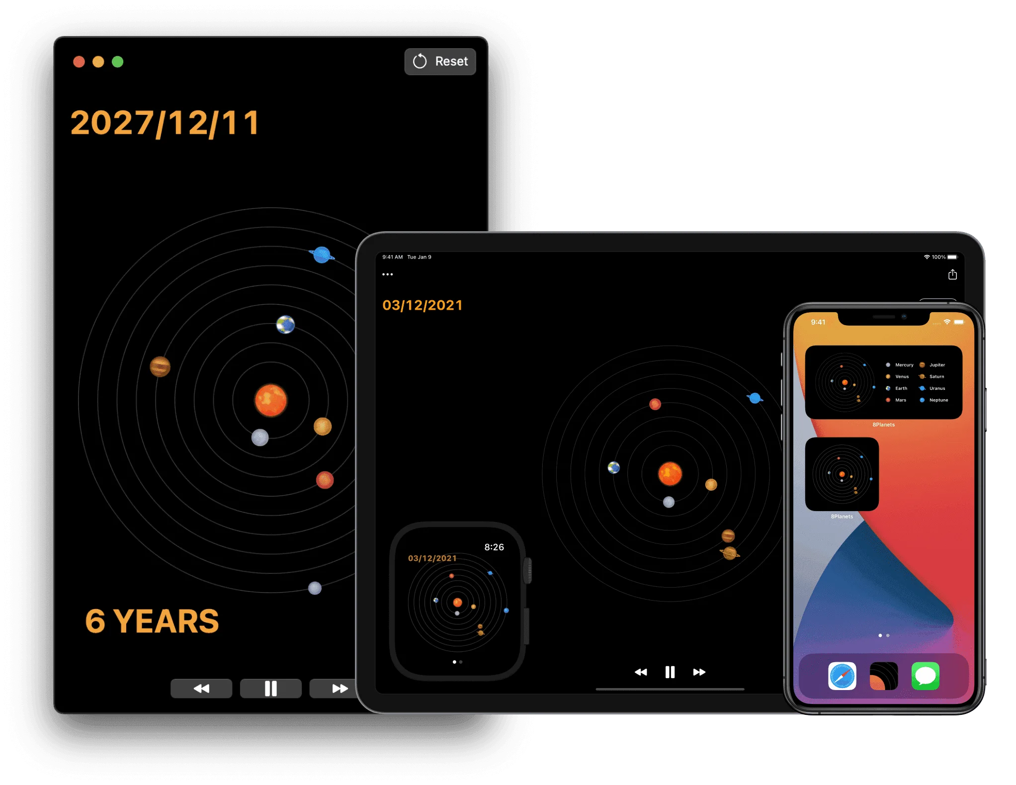 8Planets app preview